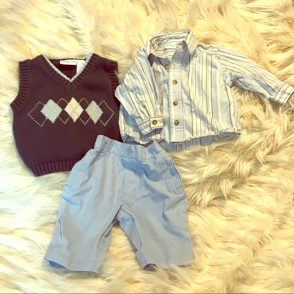Lullaby Club boys matching set size 3m